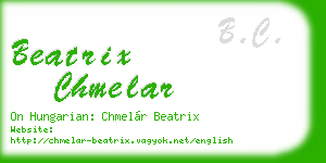 beatrix chmelar business card